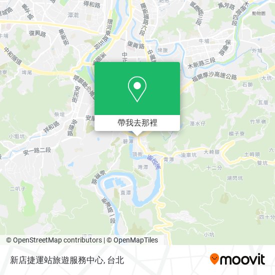 新店捷運站旅遊服務中心地圖