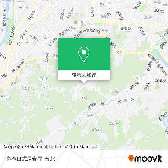 崧春日式居食屋地圖
