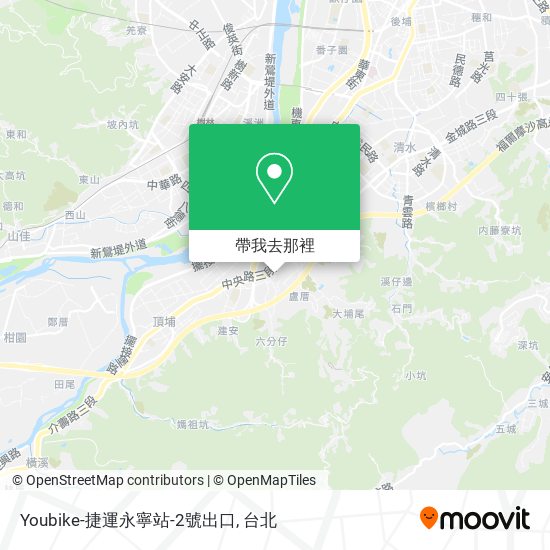 Youbike-捷運永寧站-2號出口地圖
