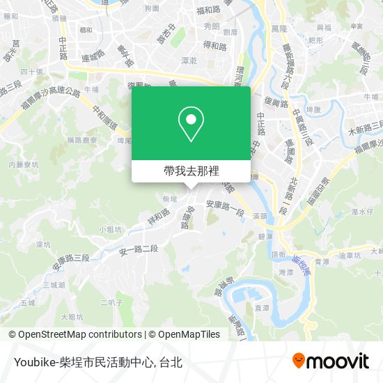 Youbike-柴埕市民活動中心地圖