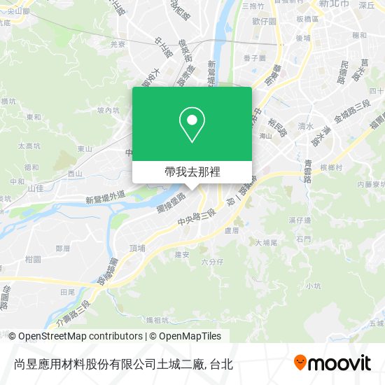 尚昱應用材料股份有限公司土城二廠地圖