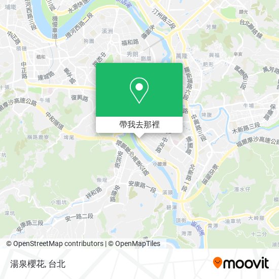 湯泉櫻花地圖
