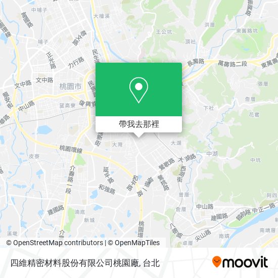 四維精密材料股份有限公司桃園廠地圖