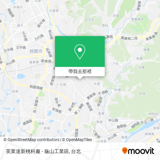 英業達新桃科廠 - 龜山工業區地圖