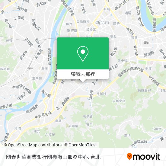 國泰世華商業銀行國壽海山服務中心地圖