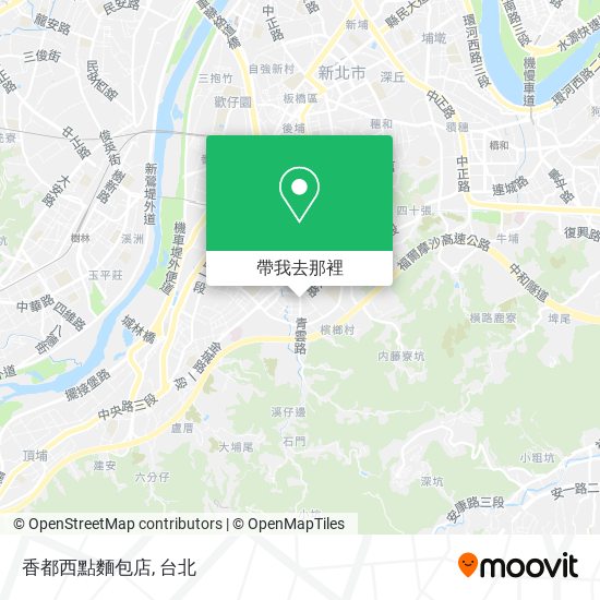 香都西點麵包店地圖