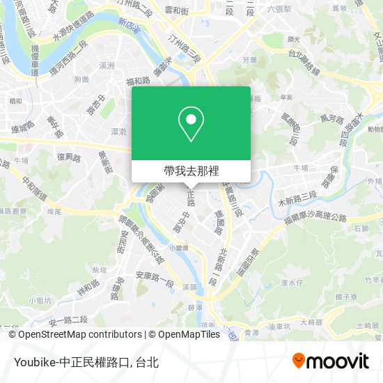 Youbike-中正民權路口地圖