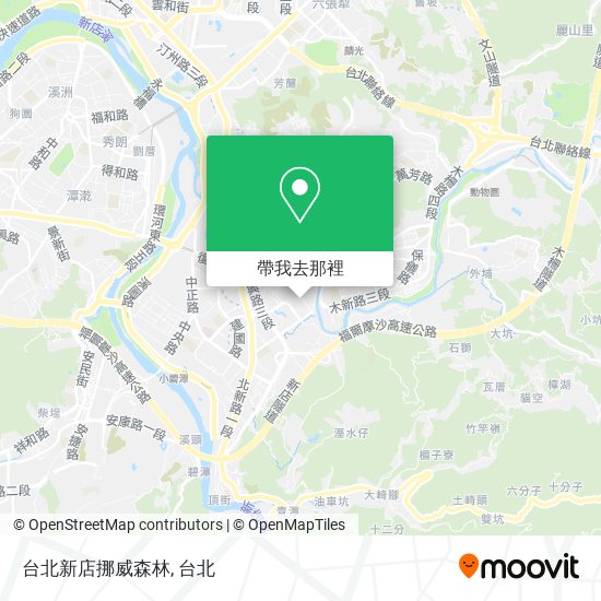 台北新店挪威森林地圖