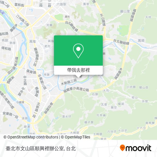 臺北市文山區順興裡辦公室地圖
