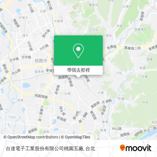 台達電子工業股份有限公司桃園五廠地圖