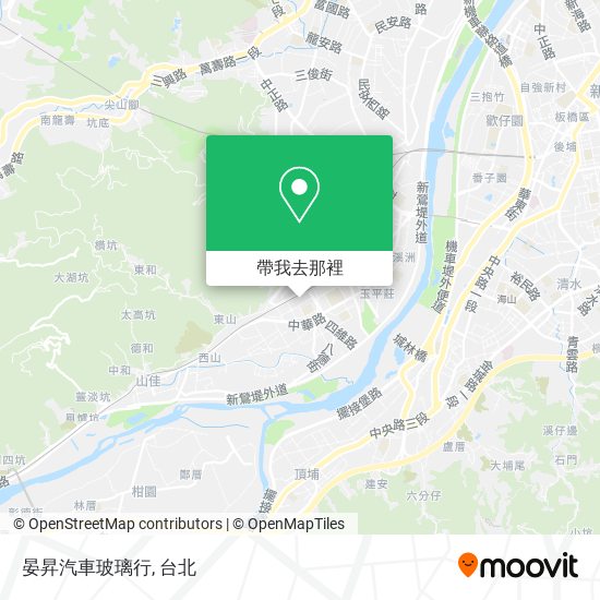 晏昇汽車玻璃行地圖