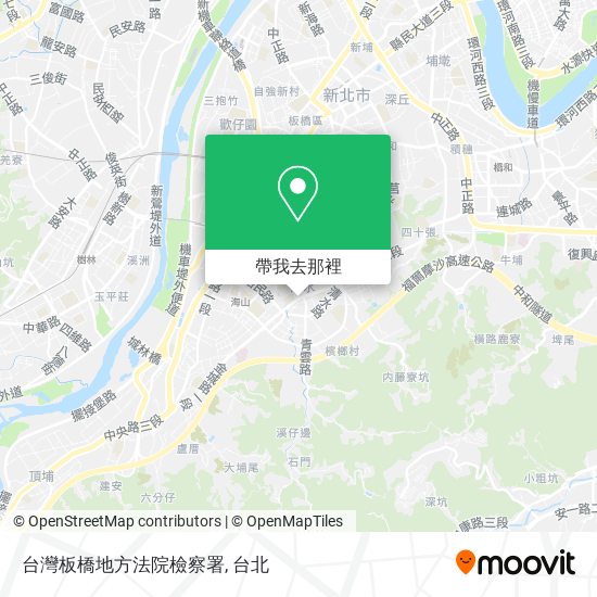 台灣板橋地方法院檢察署地圖