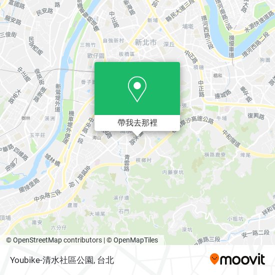 Youbike-清水社區公園地圖