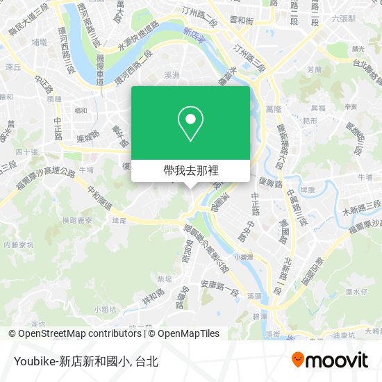 Youbike-新店新和國小地圖
