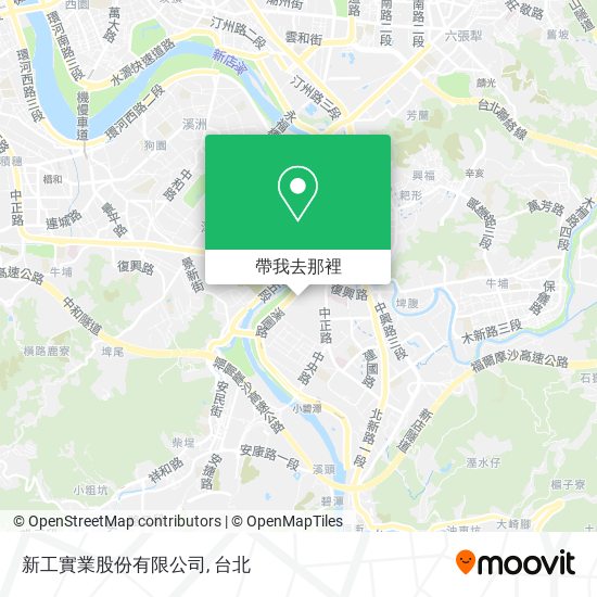 新工實業股份有限公司地圖