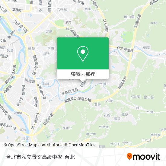 台北市私立景文高級中學地圖