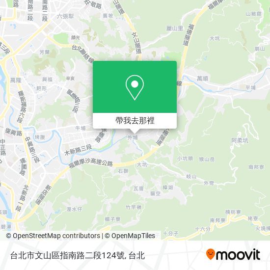 台北市文山區指南路二段124號地圖