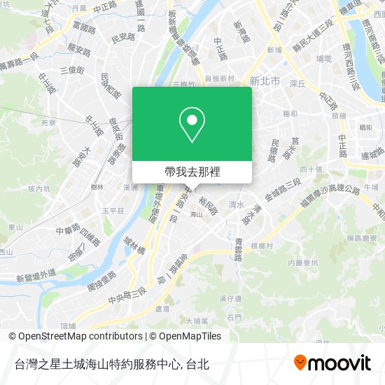 台灣之星土城海山特約服務中心地圖