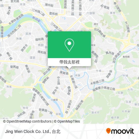 Jing Wen Clock Co. Ltd.地圖