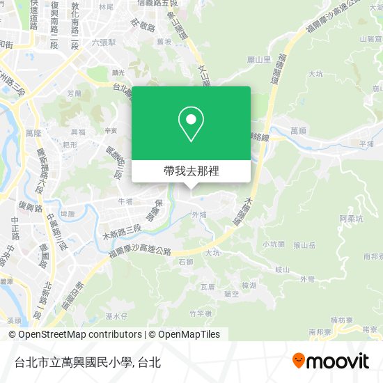 台北市立萬興國民小學地圖