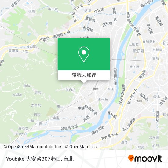 Youbike-大安路307巷口地圖