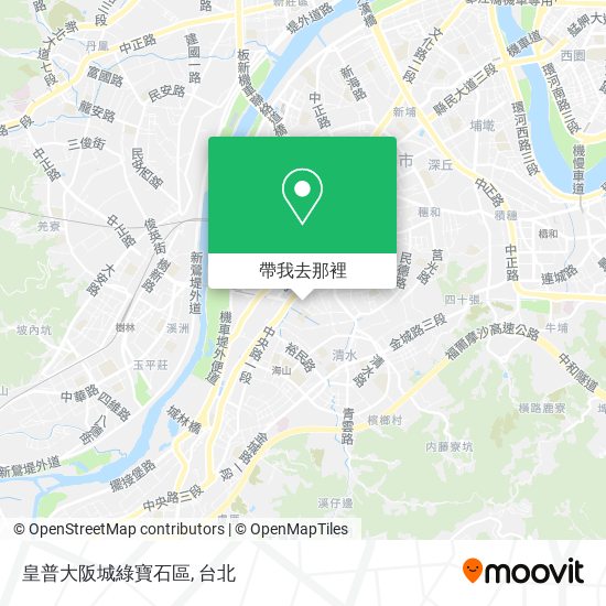 皇普大阪城綠寶石區地圖
