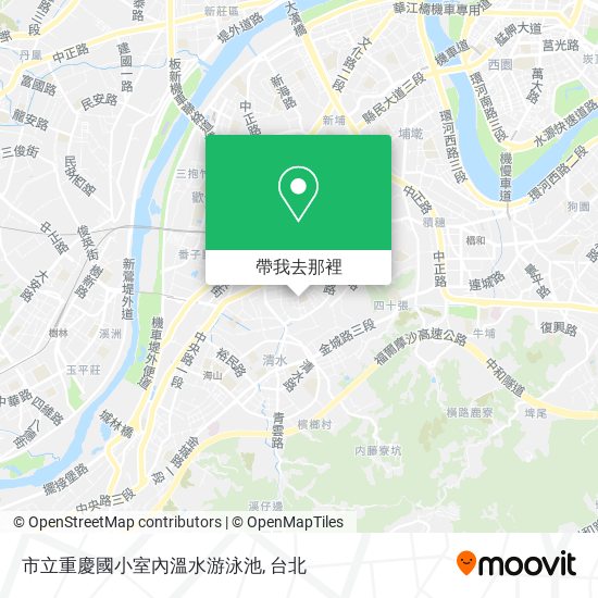 市立重慶國小室內溫水游泳池地圖