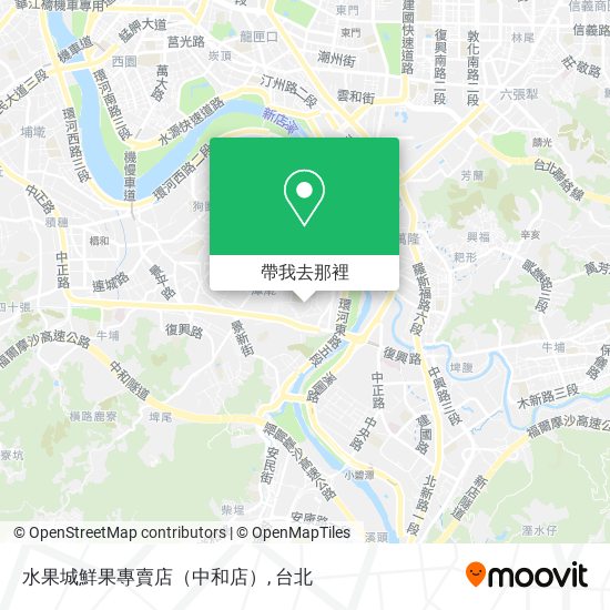 水果城鮮果專賣店（中和店）地圖