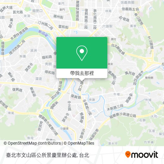 臺北市文山區公所景慶里辦公處地圖