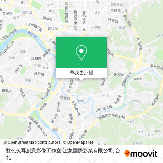 雙色兔耳創意影像工作室-浤象國際影業有限公司地圖