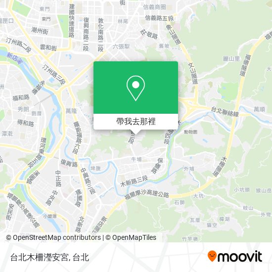 台北木柵瀅安宮地圖
