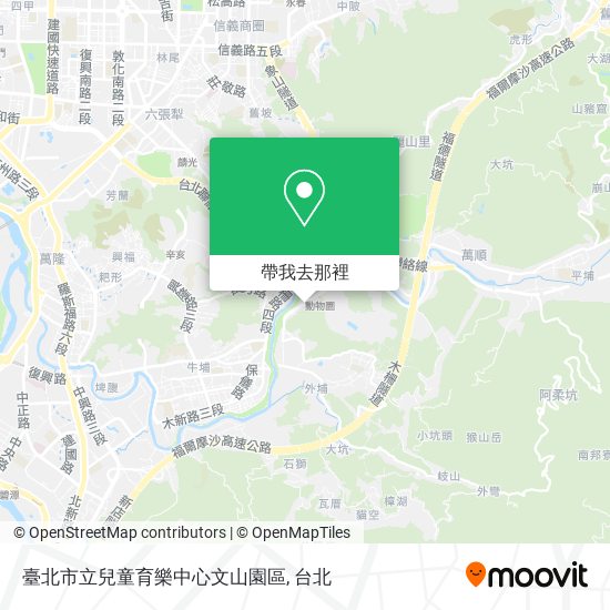 臺北市立兒童育樂中心文山園區地圖