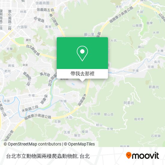 台北市立動物園兩棲爬蟲動物館地圖