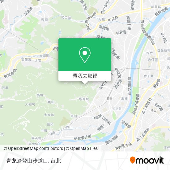 青龙岭登山步道口地圖