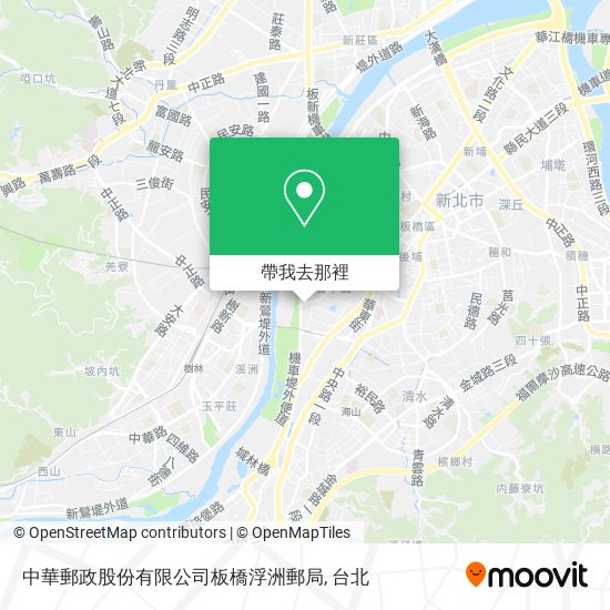中華郵政股份有限公司板橋浮洲郵局地圖