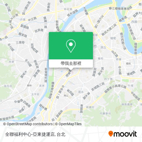 全聯福利中心-亞東捷運店地圖