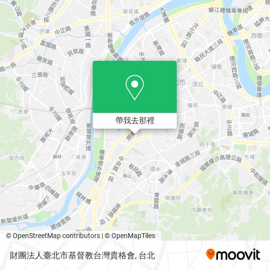 財團法人臺北市基督教台灣貴格會地圖