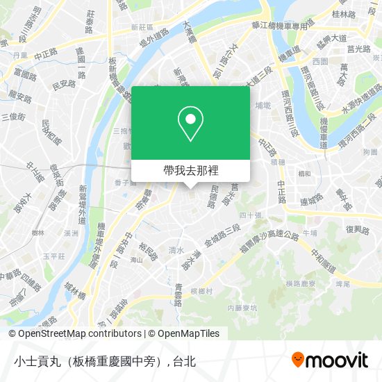 小士貢丸（板橋重慶國中旁）地圖