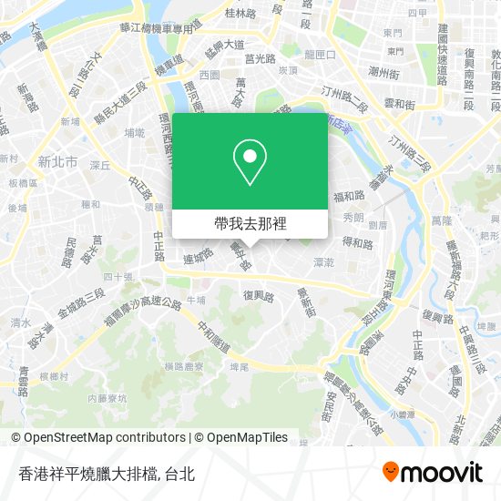 香港祥平燒臘大排檔地圖