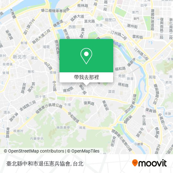 臺北縣中和市退伍憲兵協會地圖
