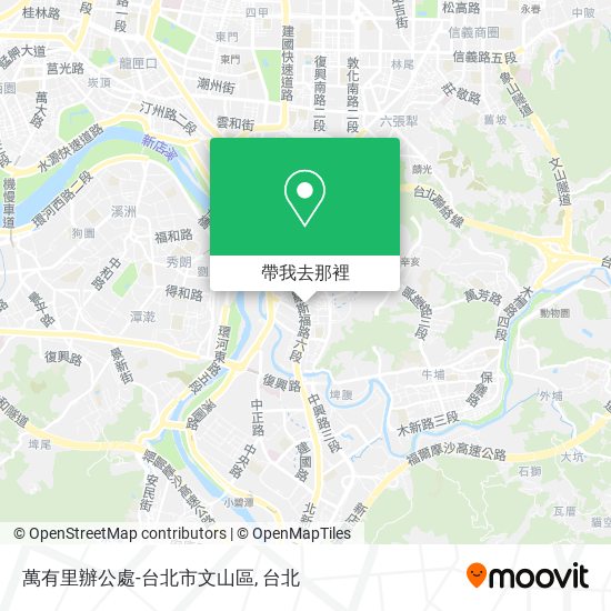 萬有里辦公處-台北市文山區地圖