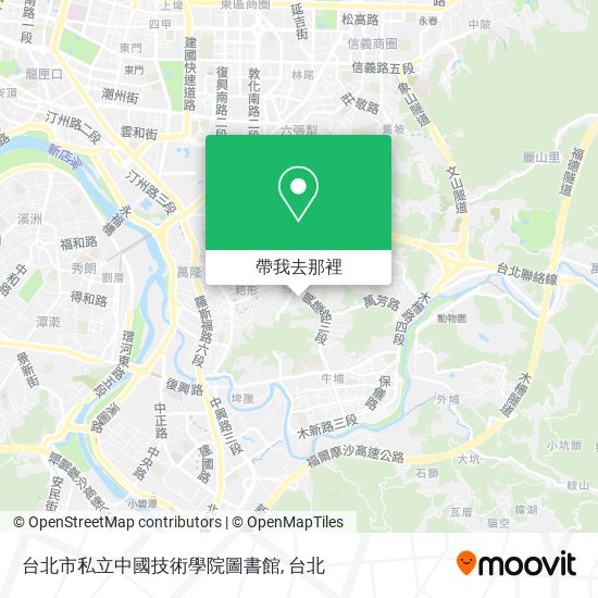 台北市私立中國技術學院圖書館地圖