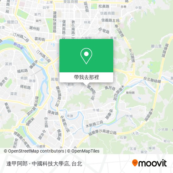 逢甲阿郎 - 中國科技大學店地圖
