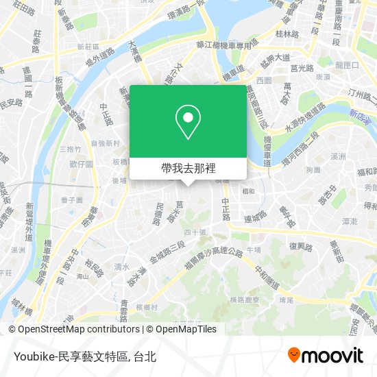 Youbike-民享藝文特區地圖