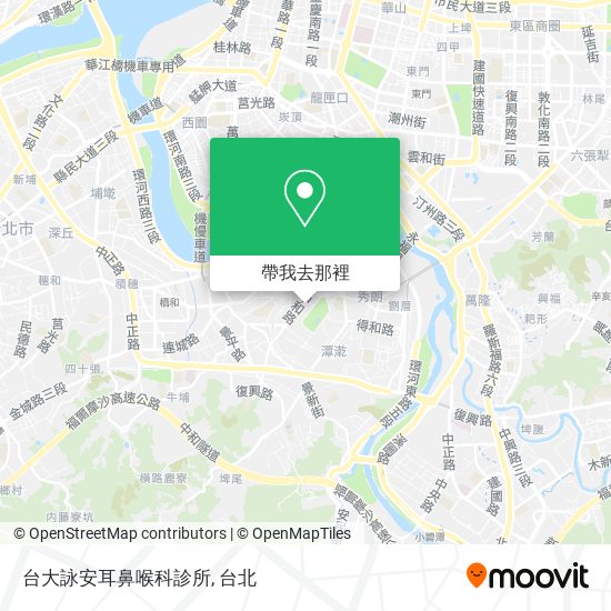 台大詠安耳鼻喉科診所地圖