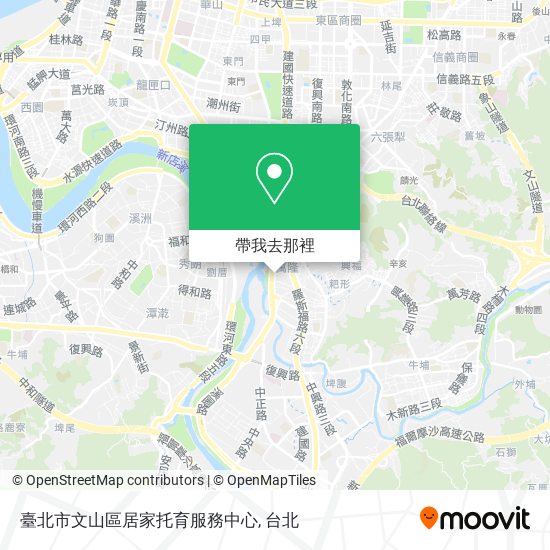 臺北市文山區居家托育服務中心地圖