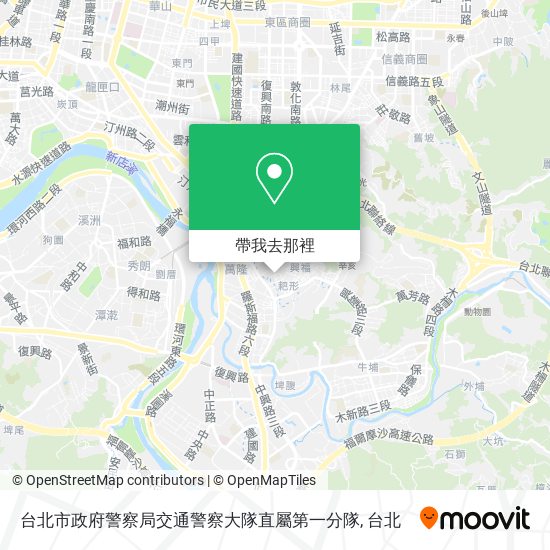 台北市政府警察局交通警察大隊直屬第一分隊地圖