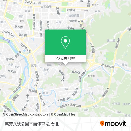 萬芳八號公園平面停車場地圖