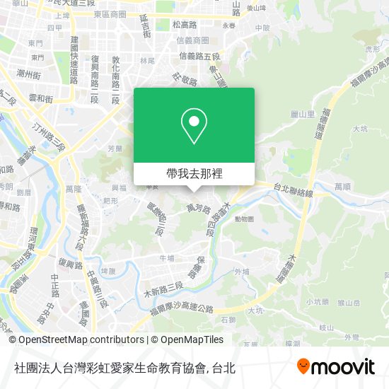 社團法人台灣彩虹愛家生命教育協會地圖