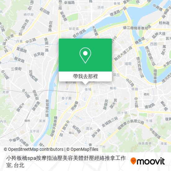 小羚板橋spa按摩指油壓美容美體舒壓經絡推拿工作室地圖